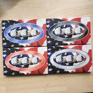 2005 State Quarter Collection Set P&D Mints And Gold And Platinum Sets.